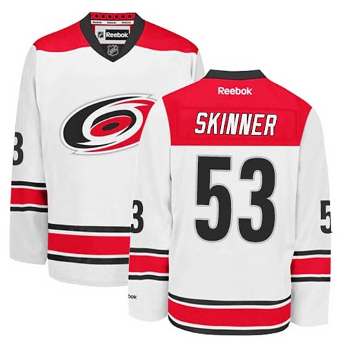Jeff Skinner #53 White Away Jersey