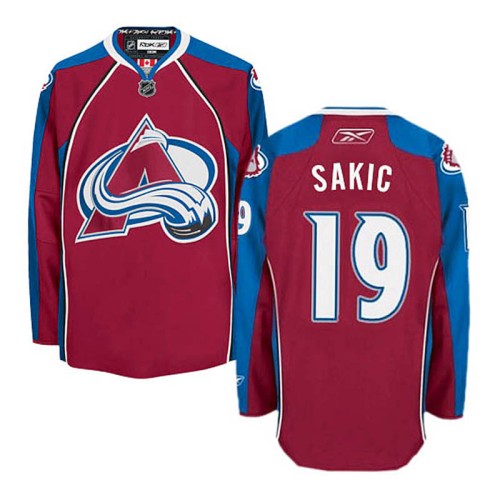 Joe Sakic #19 Burgundy Red Home Jersey