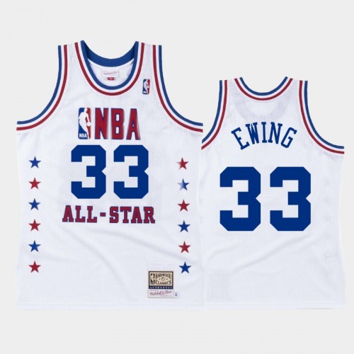 Knicks #33 Patrick Ewing 1988 NBA All-Star Eastern Conference White Jersey