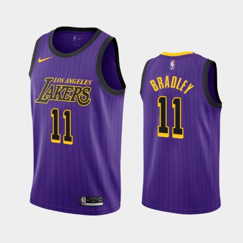 Men's Los Angeles Lakers #11 Avery Bradley Purple City Jersey