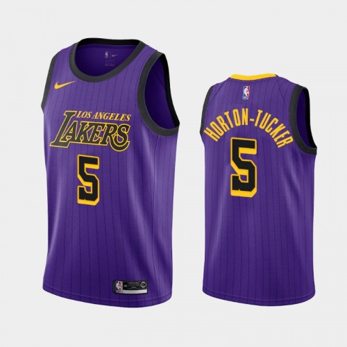 Los Angeles Lakers City #5 Talen Horton-Tucker Purple 2019 NBA Draft Jersey