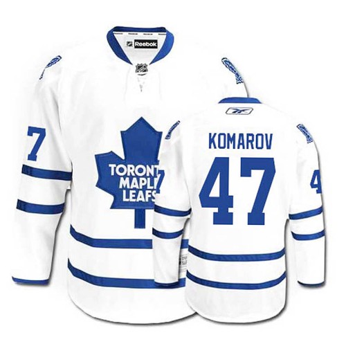 Leo Komarov #47 White Away Jersey
