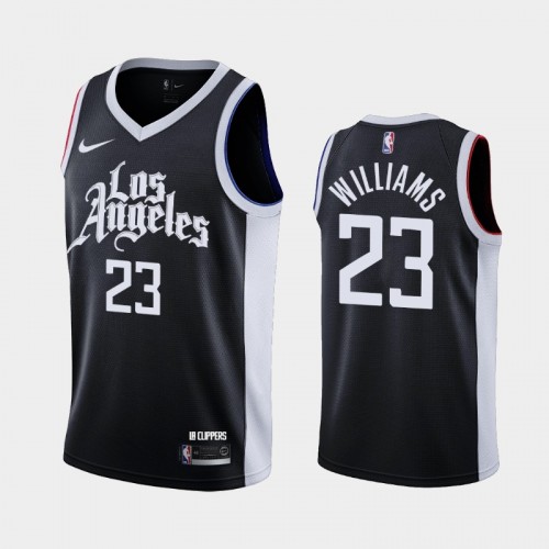 Men's Los Angeles Clippers #23 Lou Williams 2020-21 City Black Jersey
