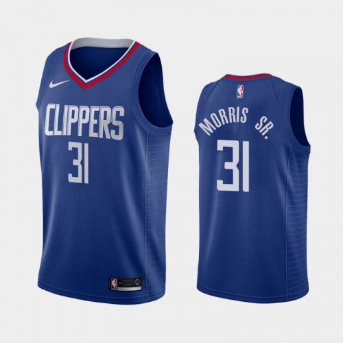 Men's Los Angeles Clippers Marcus Morris Sr. #31 2020-21 Icon Blue Jersey