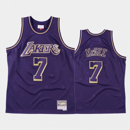 Men's Los Angeles Lakers #7 JaVale McGee Purple 2020 Chinese New Year Hardwood Classics Jersey