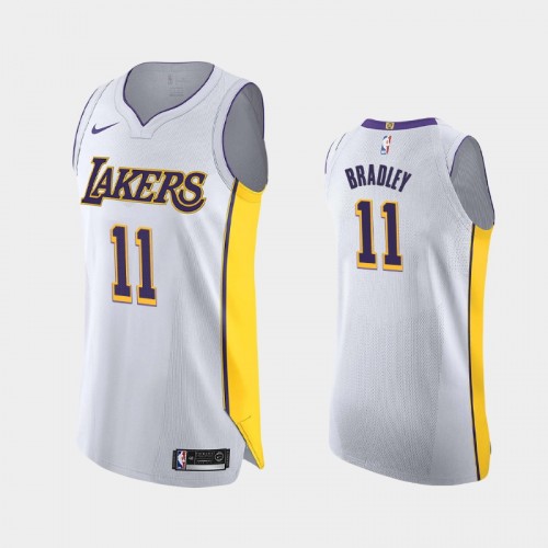 Men's Los Angeles Lakers Avery Bradley #11 Association Authentic White Jersey