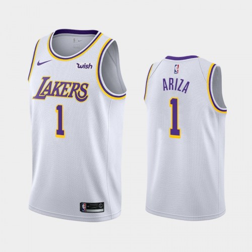 Los Angeles Lakers Trevor Ariza Men #1 Association Edition 2021 Trade White Jersey