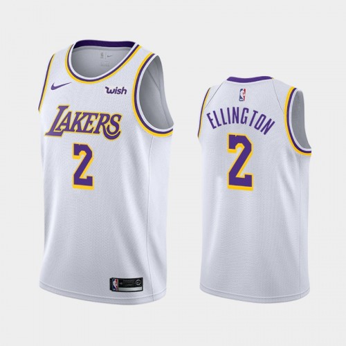 Los Angeles Lakers Wayne Ellington Men #2 Association Edition 2021 Trade White Jersey