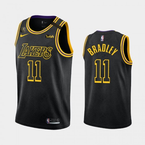 Men Los Angeles Lakers Avery Bradley City Black Mamba Orlando Playoffs Black Jersey