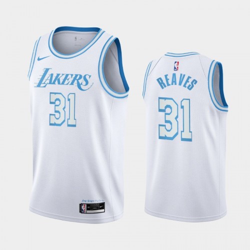 Los Angeles Lakers Austin Reaves Men #31 City Edition 2021 NBA Draft White Jersey