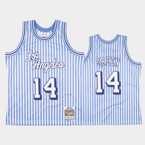 Los Angeles Lakers #14 Danny Green Striped Blue Jersey