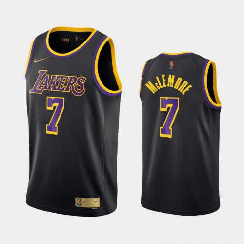 Men's Los Angeles Lakers #7 Ben McLemore 2021 Earned Black Jersey