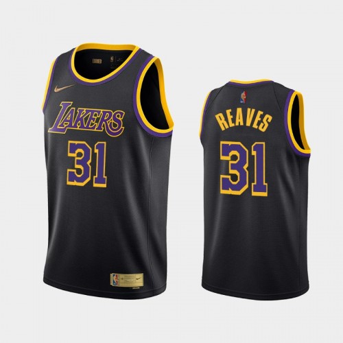 Los Angeles Lakers Austin Reaves Men #31 Earned Edition 2021 NBA Draft Black Jersey