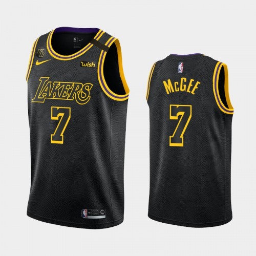 Men Los Angeles Lakers JaVale McGee City Black Mamba Orlando Playoffs Black Jersey