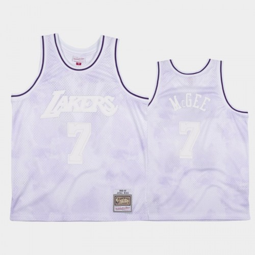 Los Angeles Lakers #7 JaVale McGee White 1996-97 Cloudy Skies Jersey - Hardwood Classics