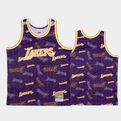 Los Angeles Lakers Purple Tear Up Pack Hardwood Classics Jersey