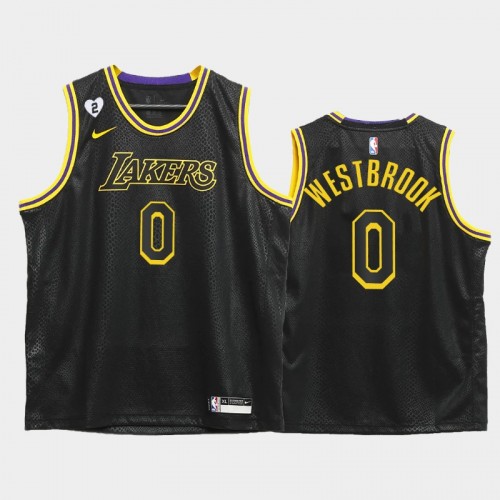 Youth Los Angeles Lakers Russell Westbrook Mamba Inspired 2021 Trade Black Jersey