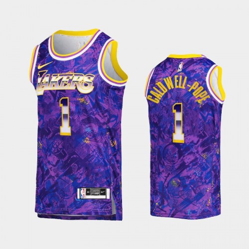 Men's Los Angeles Lakers Kentavious Caldwell-Pope Select Series Camo Purple Jersey