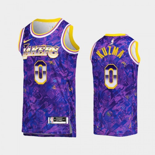 Men's Los Angeles Lakers Kyle Kuzma Select Series Camo Purple Jersey