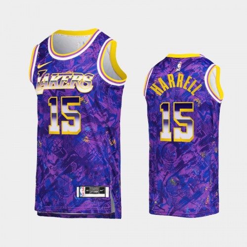 Men's Los Angeles Lakers Montrezl Harrell Select Series Camo Purple Jersey