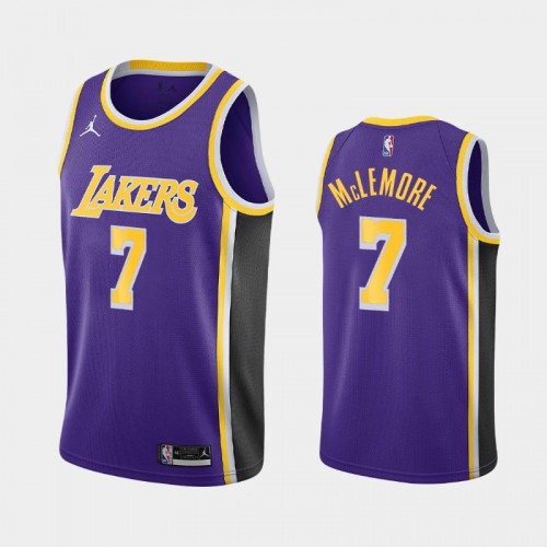 Men's Los Angeles Lakers #7 Ben McLemore 2021 Statement Purple Jersey