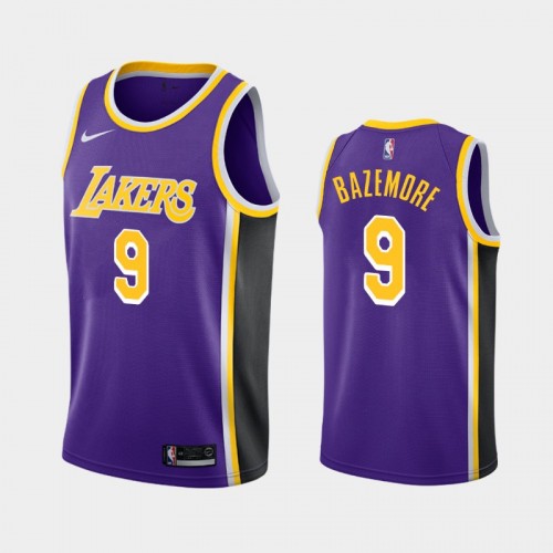 Los Angeles Lakers Kent Bazemore Men #9 Statement Edition 2021 Trade Purple Jersey