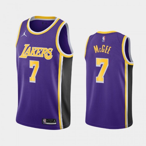 Men's Los Angeles Lakers #7 JaVale McGee 2020-21 Statement Purple Jersey