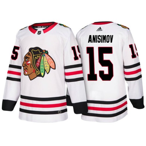 Male Artem Anisimov #15 White 2018 New Season Team Away Jersey