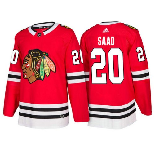 Male Brandon Saad #20 Red 2018 New Season Team Home Jersey