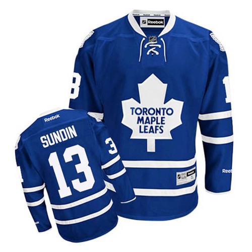 Mats Sundin #13 Royal Blue Home Jersey