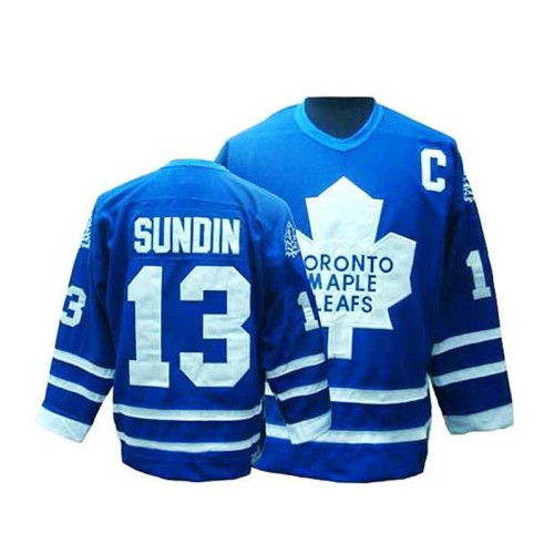 Mats Sundin #13 Royal Blue Throwback Jersey