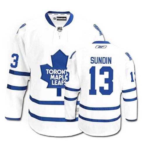 Mats Sundin #13 White Away Jersey
