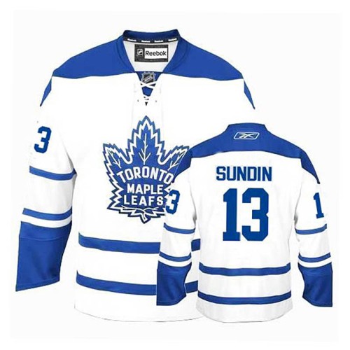 Mats Sundin #13 White Alternate Jersey