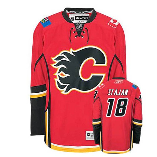 Matt Stajan #18 Red Home Jersey