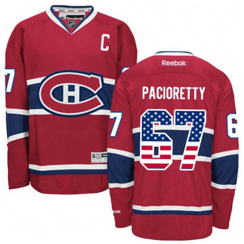 Max Pacioretty #67 Red Home American Flag Jersey