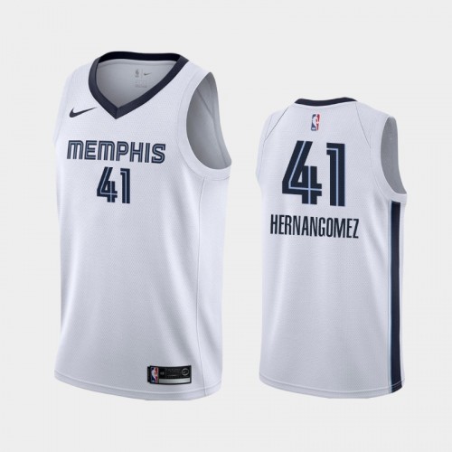 Memphis Grizzlies Juancho Hernangomez Men #41 Association Edition 2021 Trade White Jersey