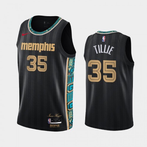 Memphis Grizzlies Killian Tillie Men #35 City Edition Black Jersey