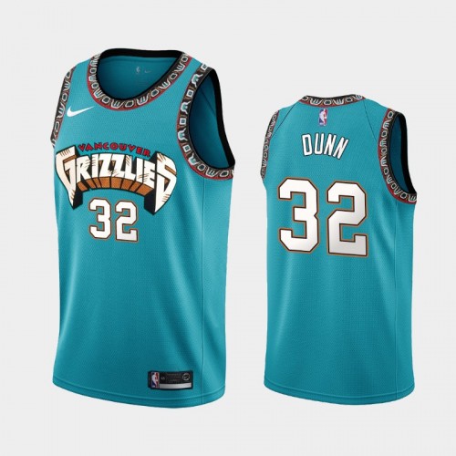 Memphis Grizzlies Kris Dunn Men #32 Classic Edition 2021 Trade Teal Jersey