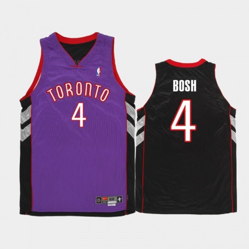 Men's 2003-04 Toronto Raptors #4 Chris Bosh Purple Throwback Road Jersey