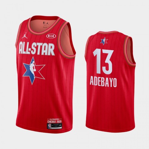 Men's 2020 NBA All-Star Game Miami Heat #13 Bam Adebayo Finished Jersey - Red
