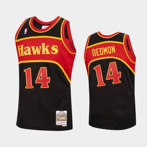 Atlanta Hawks #14 Dewayne Dedmon Black Reload Hardwood Classics Jersey