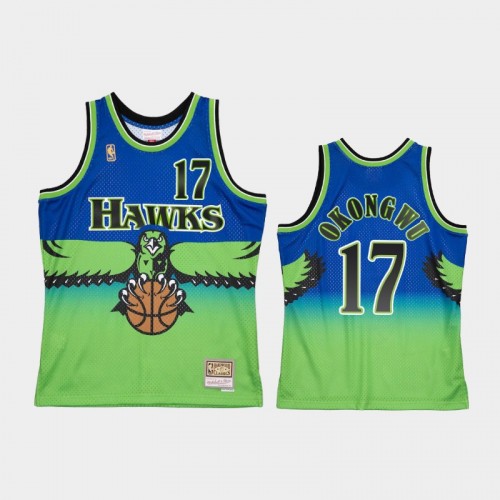 Men's Atlanta Hawks #17 Onyeka Okongwu Blue Reload 2.0 Jersey