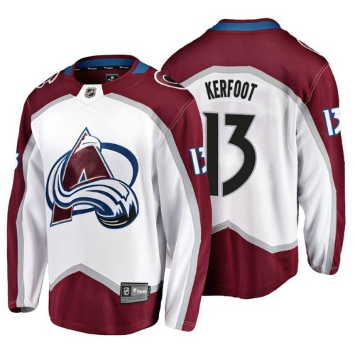 #13 Alexander Kerfoot 2018 Fanatics Branded Breakaway White Away jersey