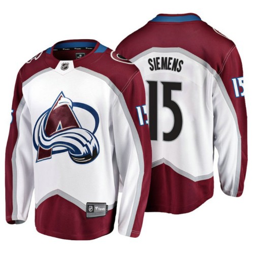 #15 Duncan Siemens 2018 Fanatics Branded Breakaway White Away jersey