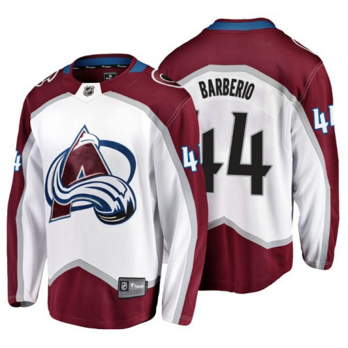 #44 Mark Barberio 2018 Fanatics Branded Breakaway White Away jersey
