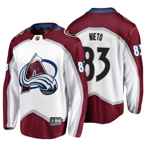 #83 Matt Nieto 2018 Fanatics Branded Breakaway White Away jersey