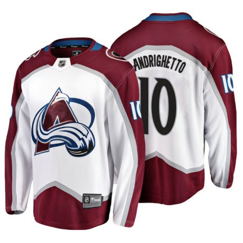 #10 Sven Andrighetto 2018 Fanatics Branded Breakaway White Away jersey