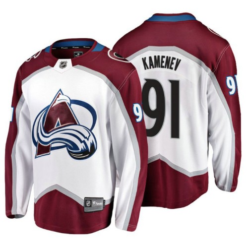#91 Vladislav Kamenev 2018 Fanatics Branded Breakaway White Away jersey