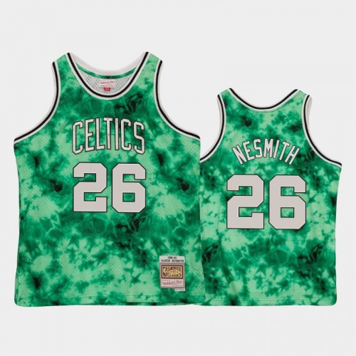 Men's Boston Celtics #26 Aaron Nesmith Green Galaxy Jersey