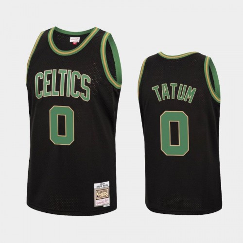 Boston Celtics #0 Jayson Tatum Black Reload Hardwood Classics Jersey